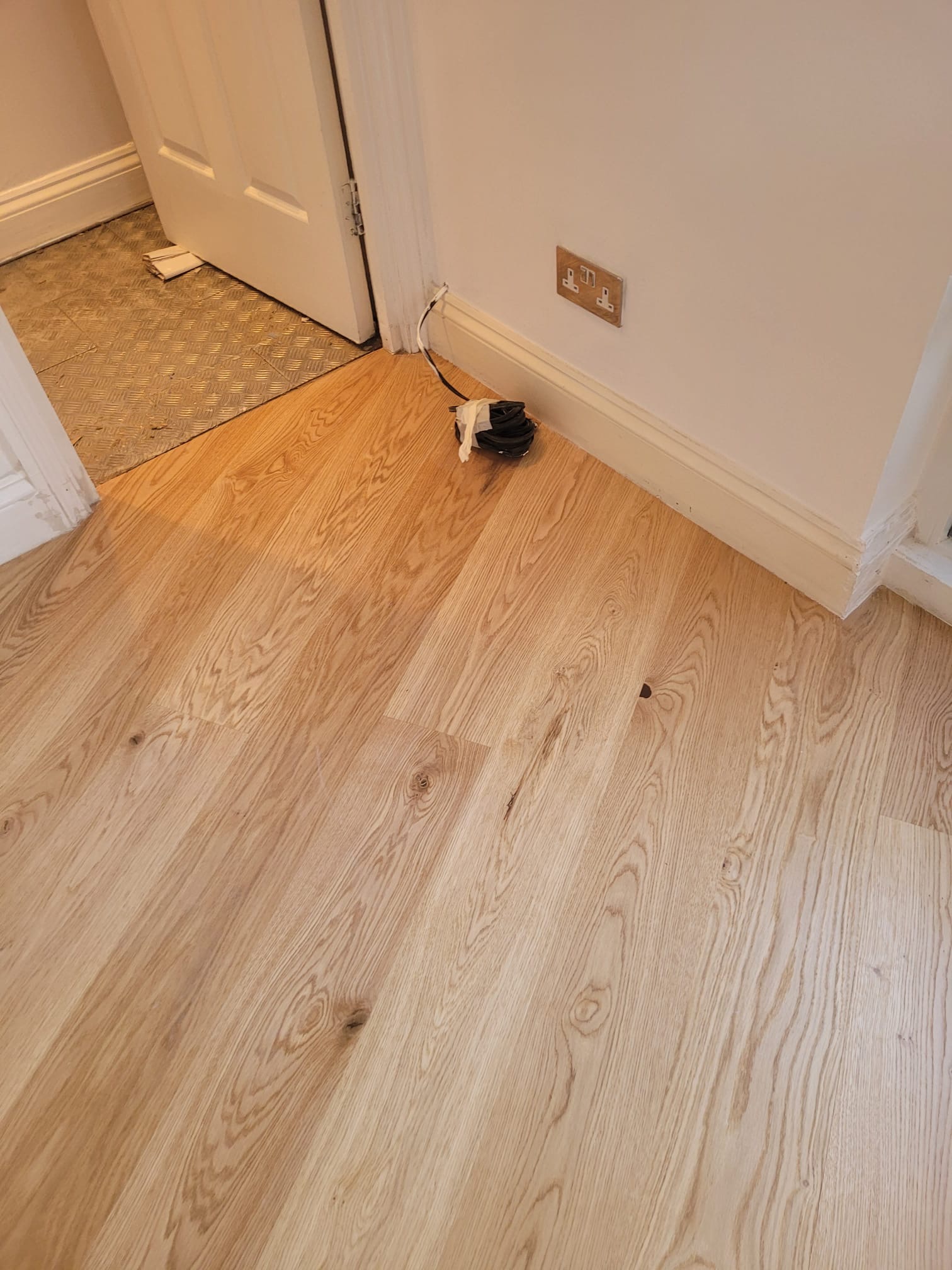 Floor fitting project in London